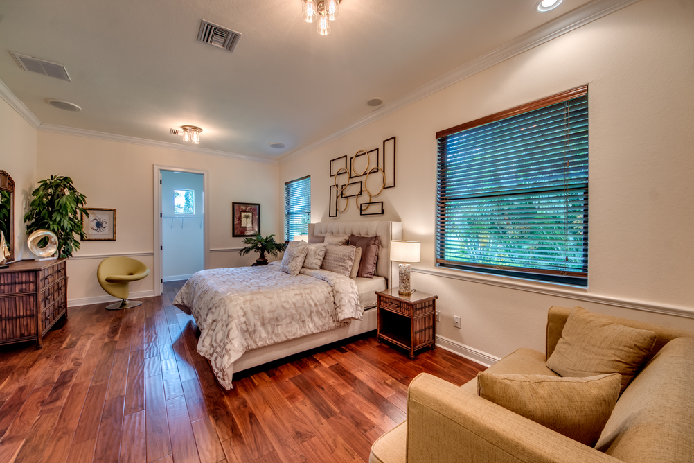 Eines der Schlafzimmer in der Villa Regency in Cape Coral, Florida