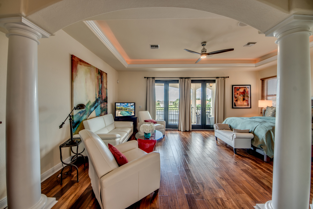 Hauptschlafzimmer in der Villa Regency in Cape Coral, Florida