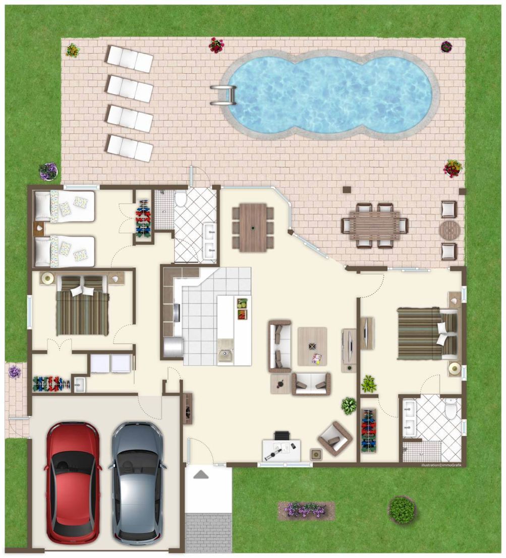 Grafik der Villa Sunshine Bay